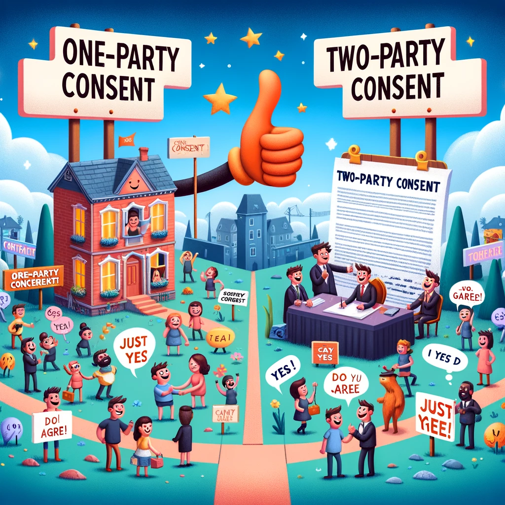 In the land of call recording, crossing from One-Party Consent Land to Two-Party Consent Town requires more than just a map—you need a legal guidebook, too.