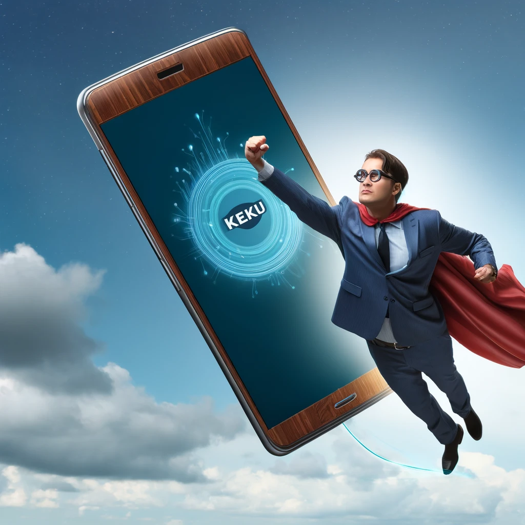 Behold the small business superhero, powered by KeKu, zooming past the stratosphere of communication barriers, leaving Vonage in the cosmic dust.